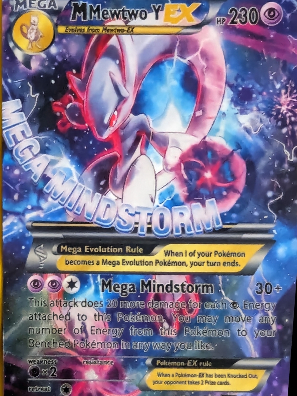 Mega Mewtwo Y EX Custom Art Card